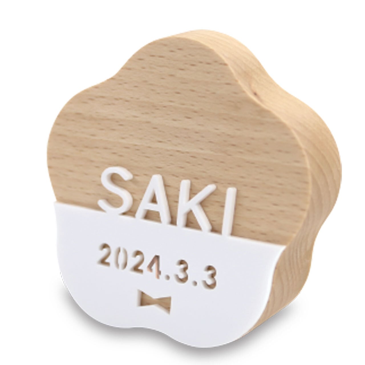 Puca プーカ 【プーカのお名前札 MONACA-もなか-】 梅|富士|木製|アクリル|コンパクト