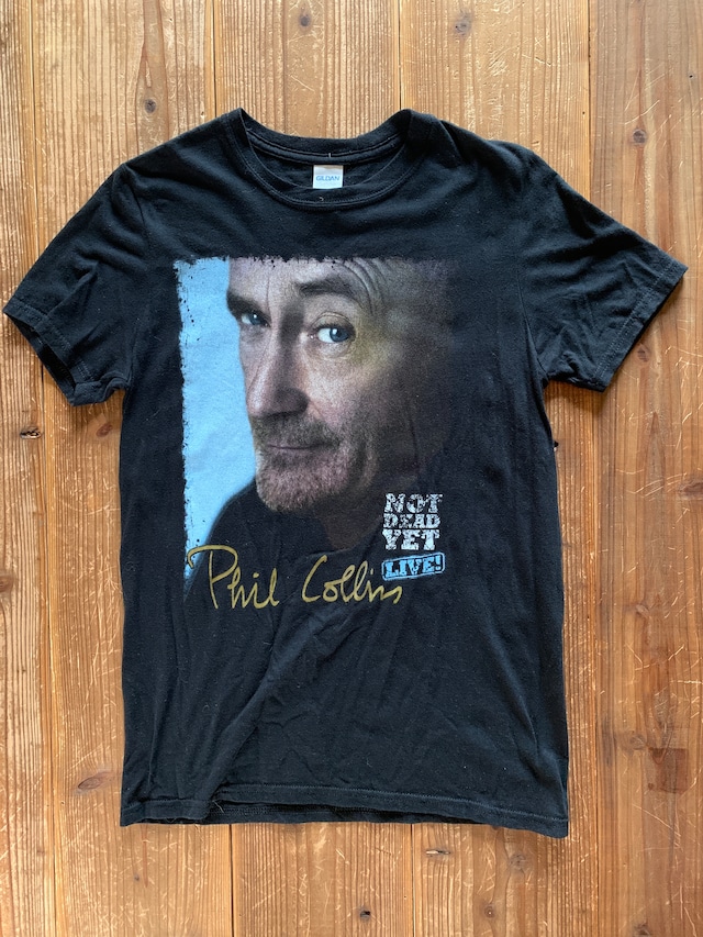 GILDAN Live Phil Collins "NOT DEAD YET" 両面プリント Tシャツ フィル コリンズ