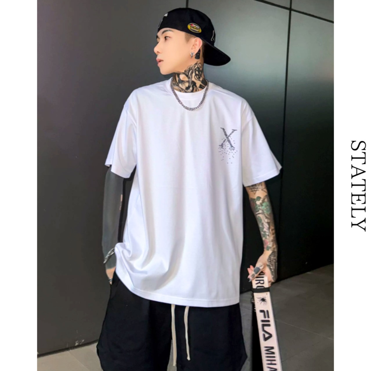 Pixel Cross バックプリントTee/2color_T306・画像7