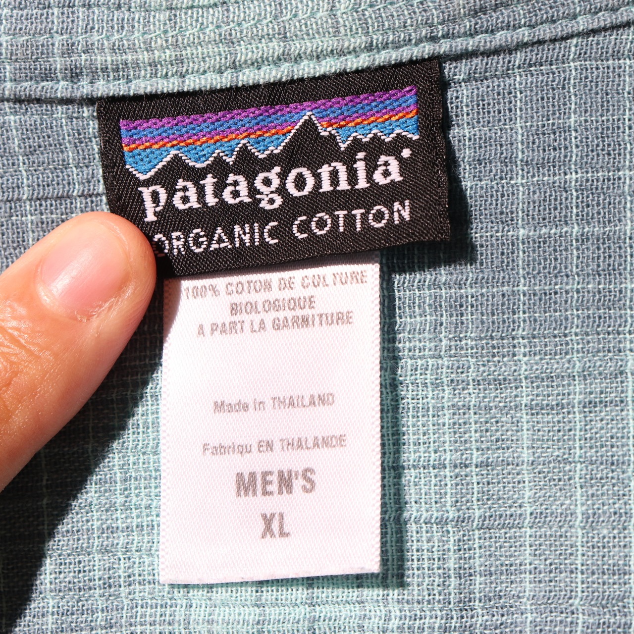 極美品 XL 11年 Patagonia A/C Yarn Dyed Shirt オンブレチェック シャツ パタゴニア 青 ブルー