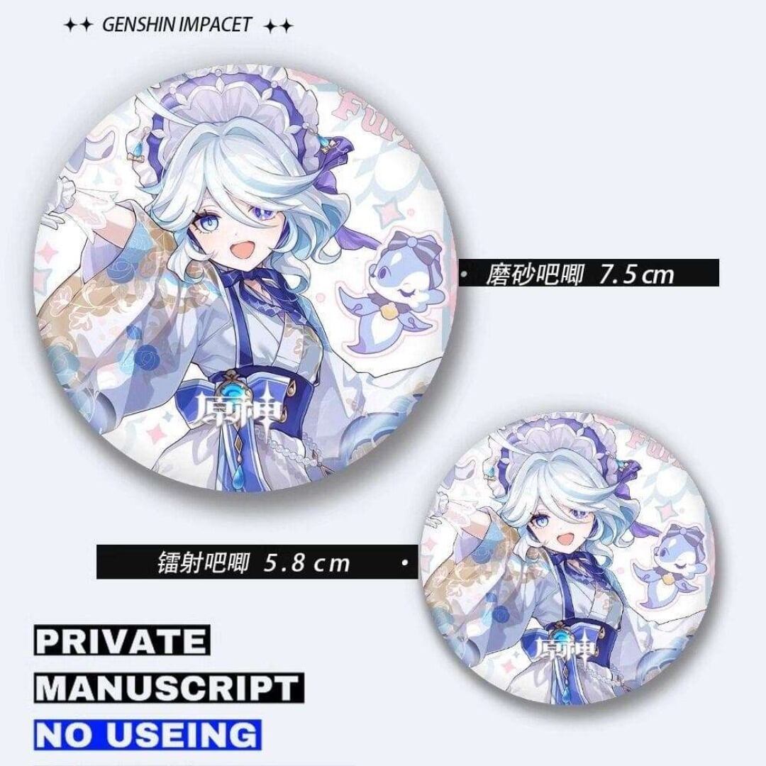 原神 フリーナ 缶バッジ ホログラムカード ポストカード 6点セット