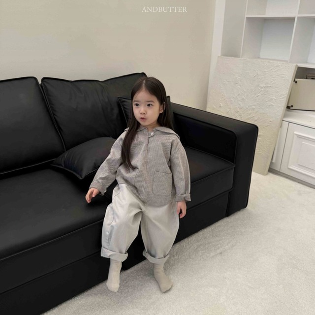 《送料無料》予約:セーラーブラウス【ANDBUTTER】※ジュニアサイズ