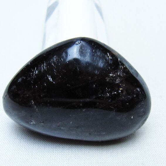 モリオン 置物 ハート 黒水晶 一点物 145-2075