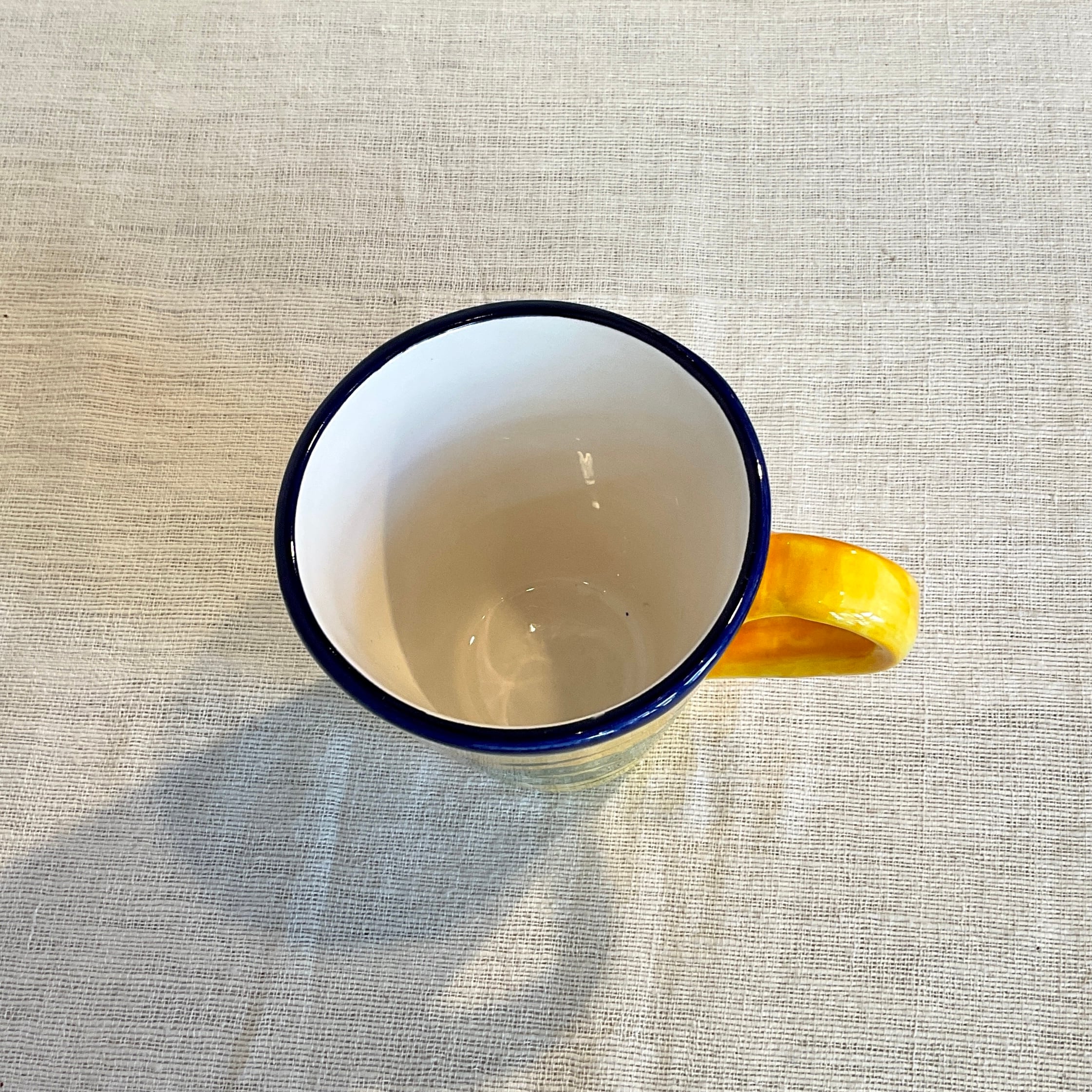 スペイン陶器】マグカップ（青緑花） | 照明＆エシカルライフスタイル