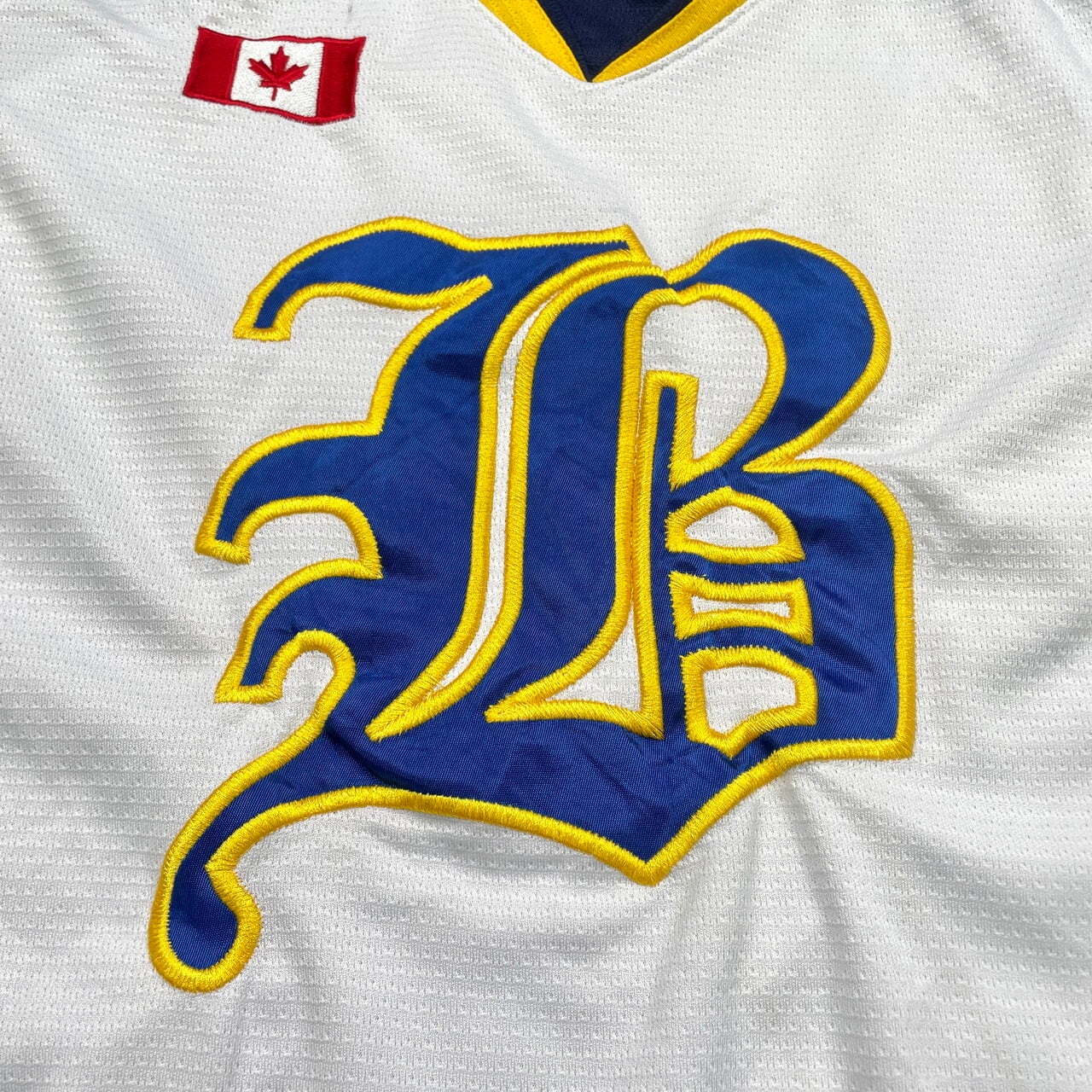 BRAMPTON HOCKEY メッシュ ホッケーシャツ ワッペン メンズL相当 古着