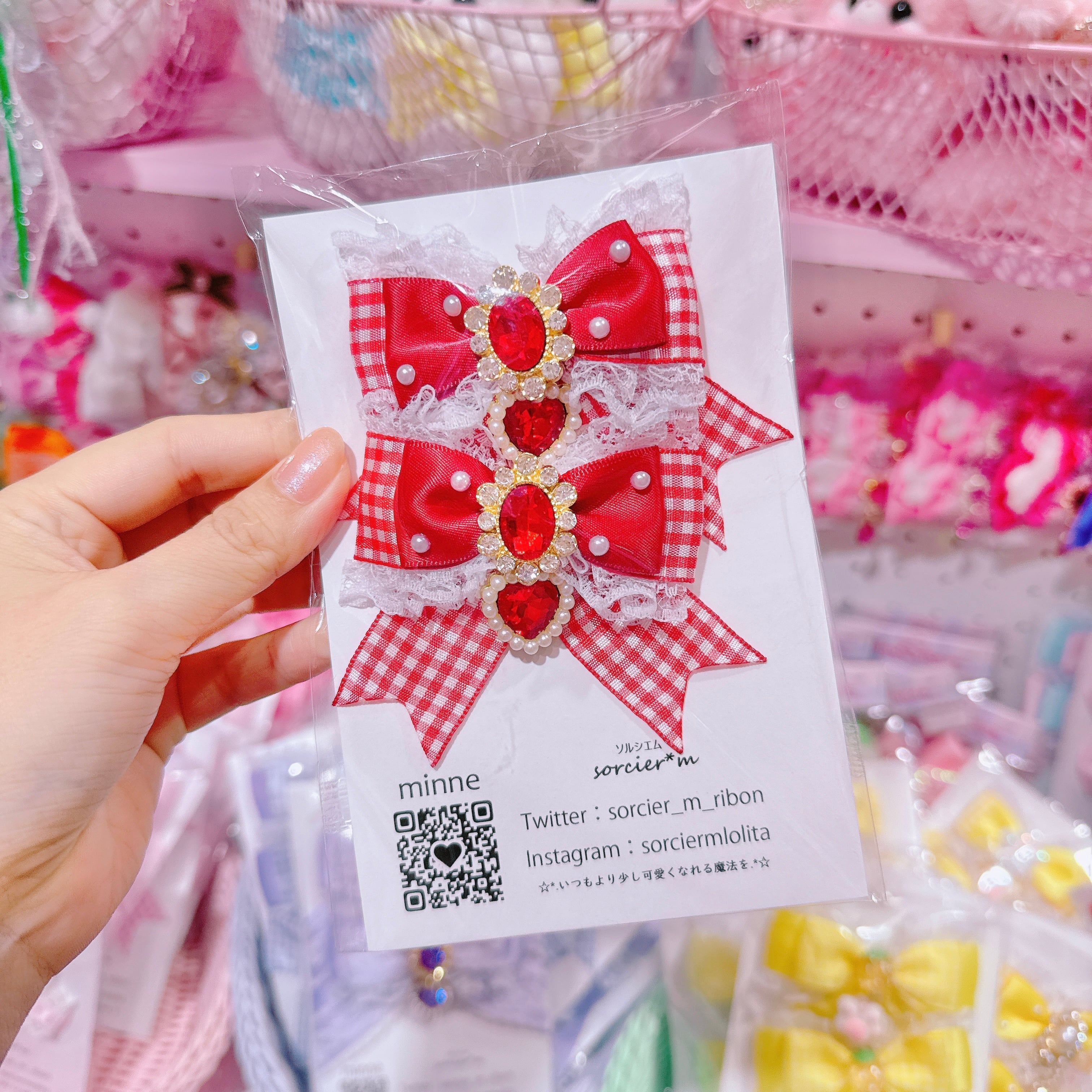 【E10】6-6ツインヘアクリップ