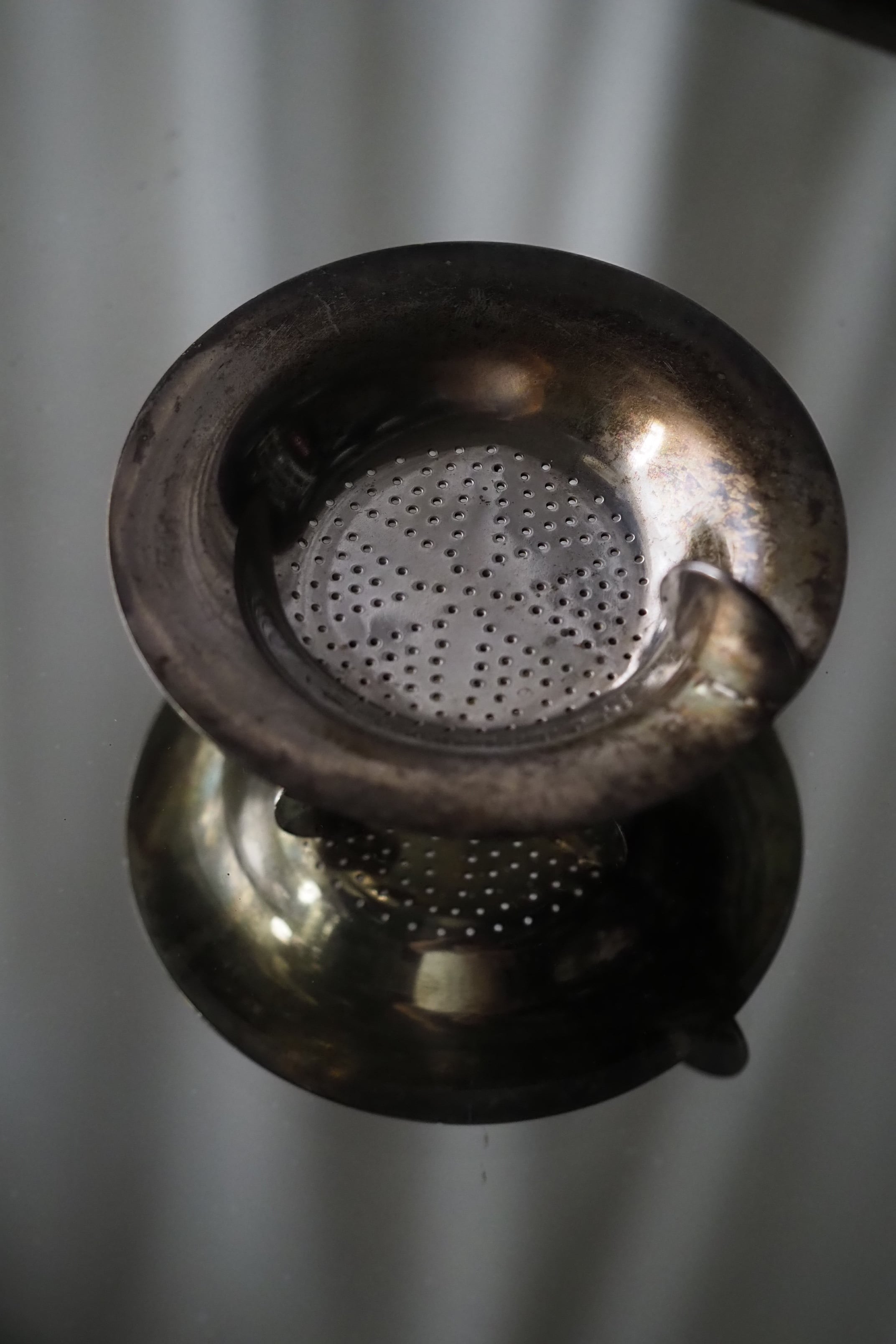 スタンド型ティーストレーナー-vintage tea strainer | アンティーク