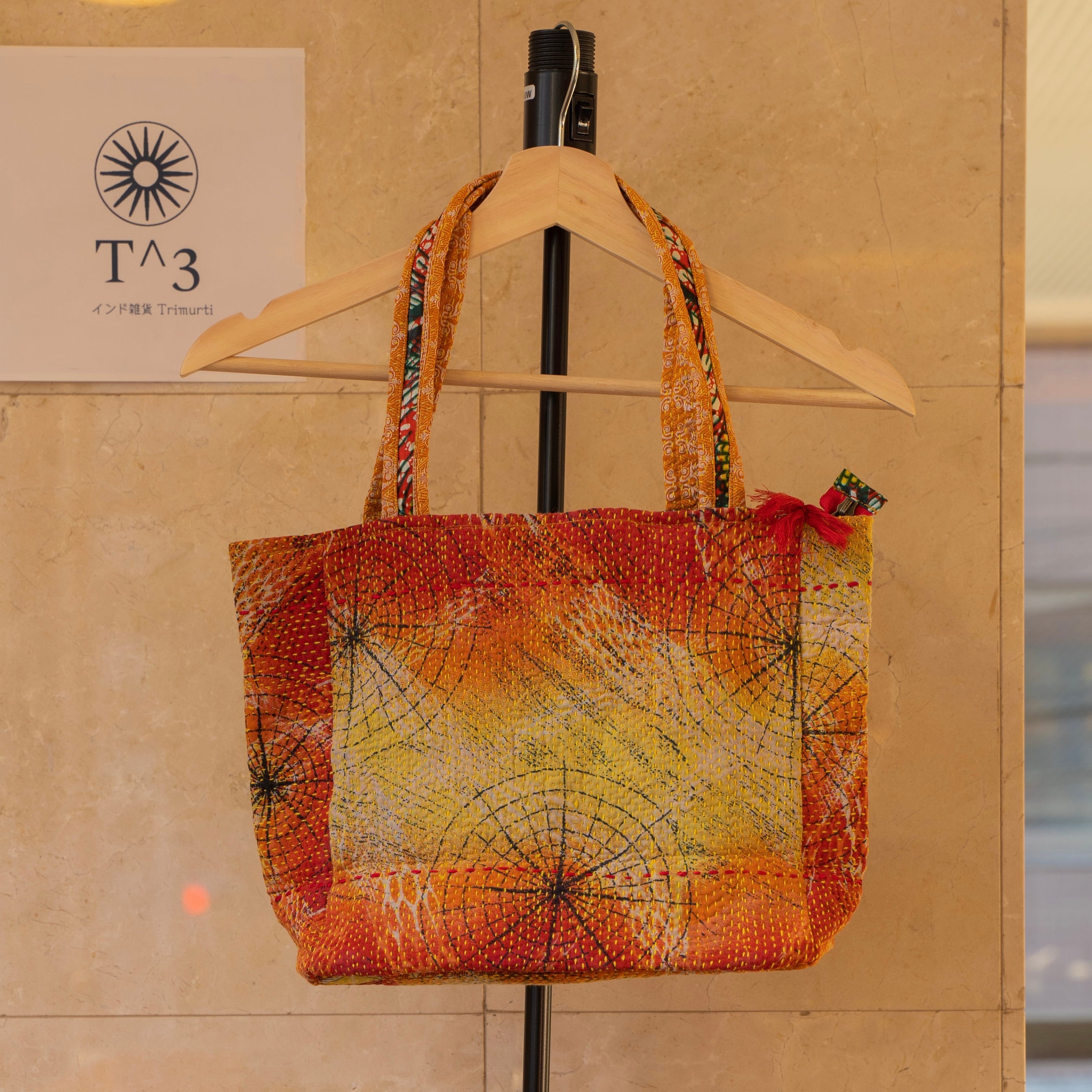 レディース Kantha bags カンタ刺繍 トートバッグ