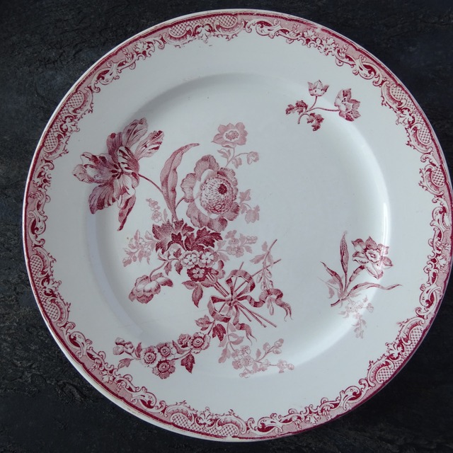 Sarreguemines＊modèle《FONTANGES》assiette plate (A)