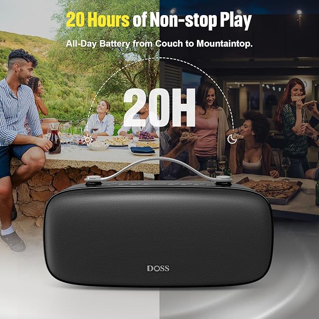 DOSS Extreme Boom Pro D300 bluetoothスピーカー ワイヤレス 80W 大