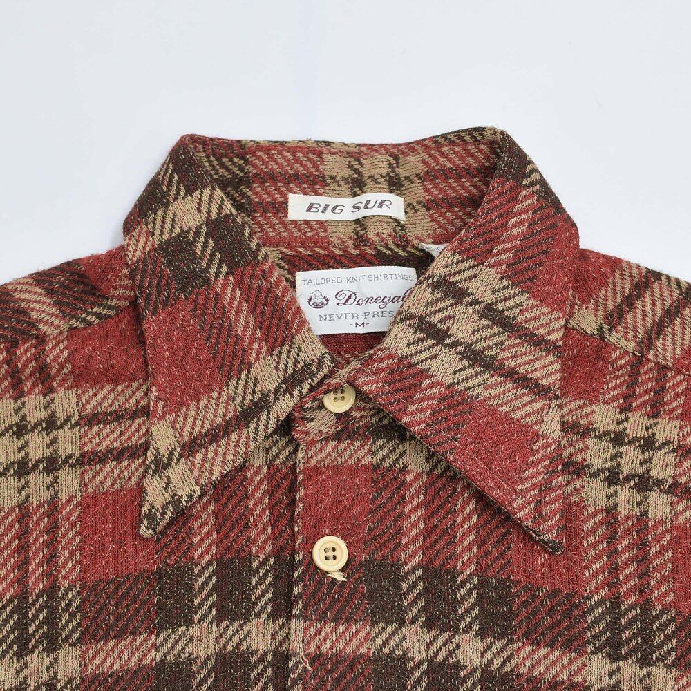 70s タータンチェック ビンテージタータンチェック スコティッシュタータン タータンチェックスラックス ビンテージスラックス 雰囲気系 70s Donegal タータンチェック ニットソー シャツ ボックス