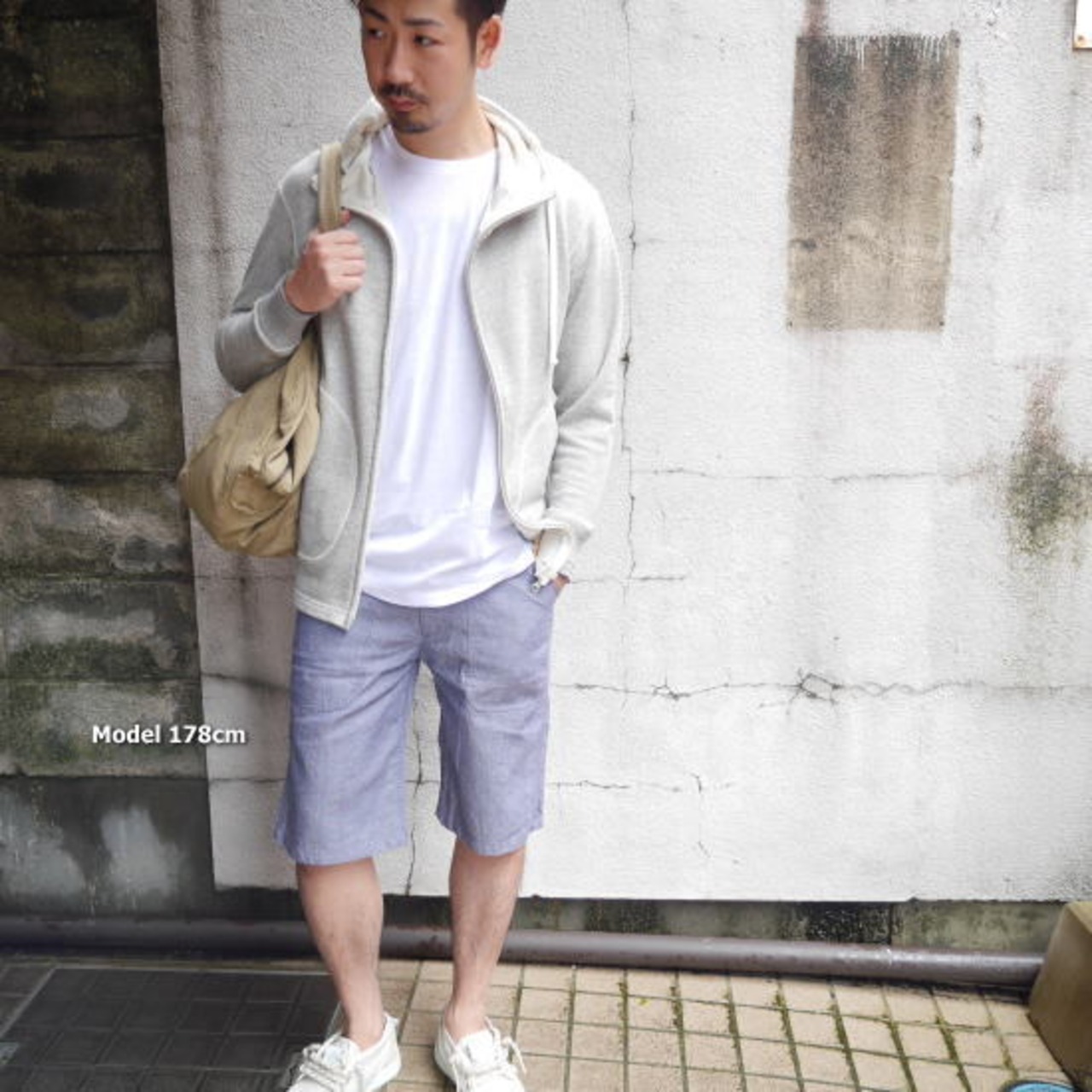 USタイプ NAVY ラミーハーフパンツ　ブルー