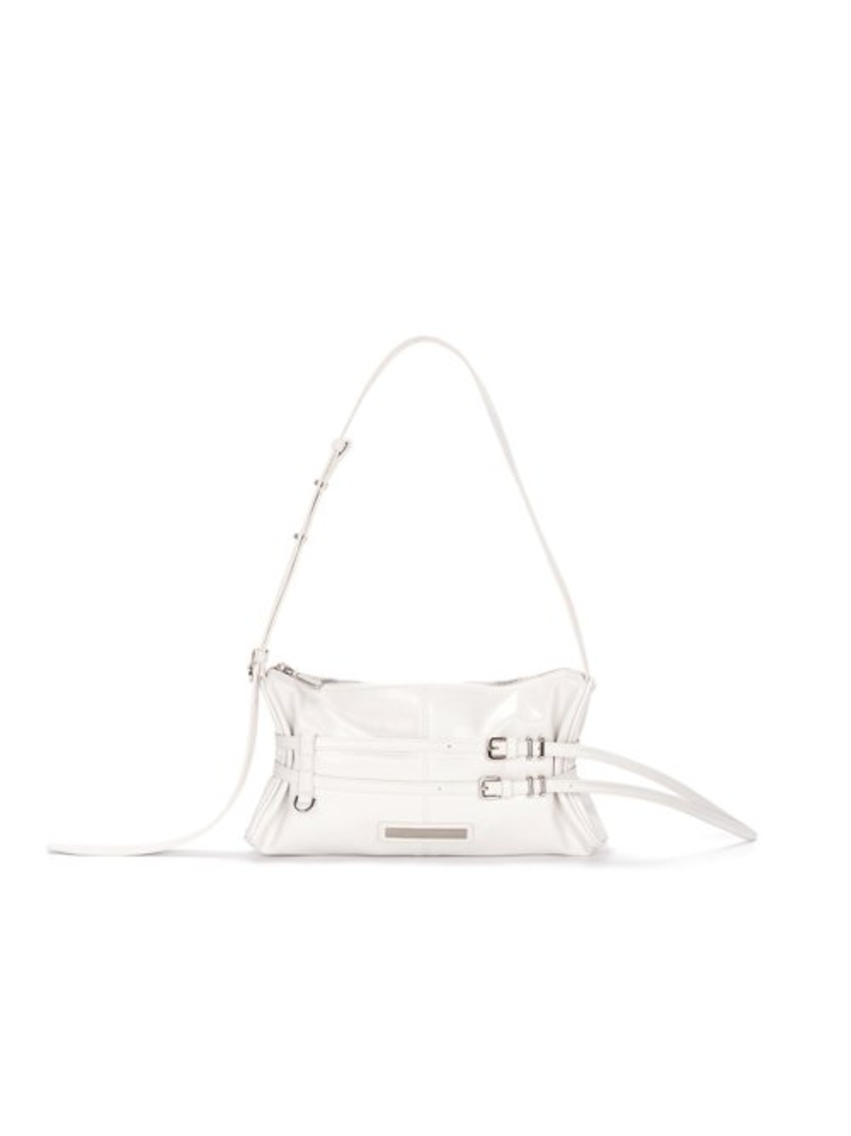 MATIN KIM] DOUBLE BELTED STRAP MINI BAG IN IVORY | もごつ