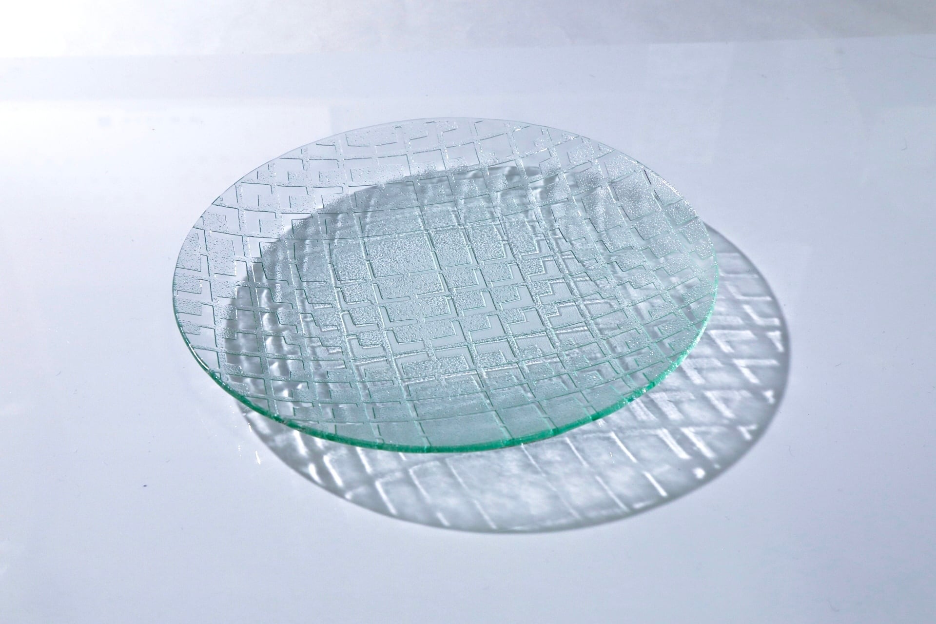 昭和型ガラス「みやこ」 皿 円形 大(Φ180mm)