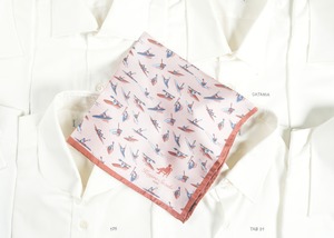 Silk Pocket square  "kayak"　C5400-24　C5401-24　C5403-24