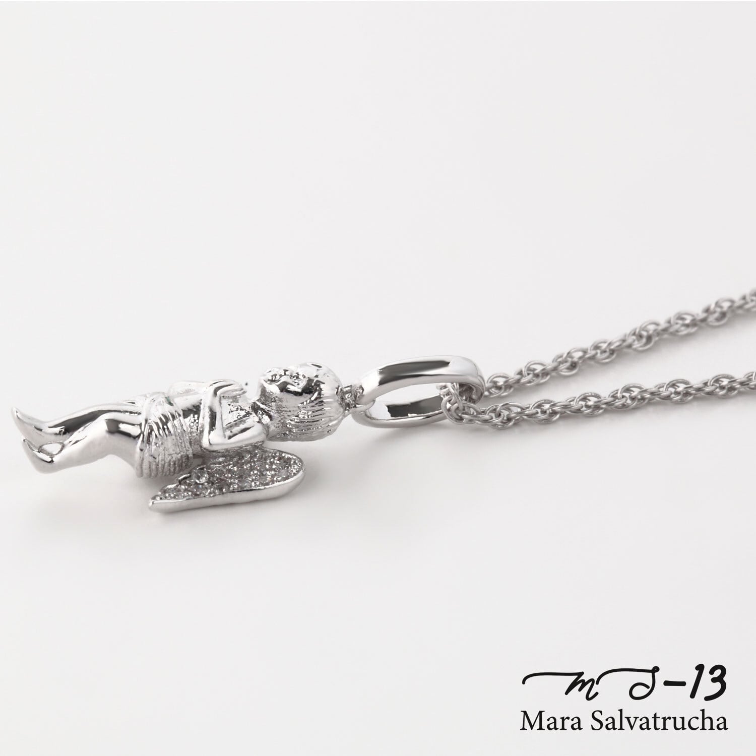 MS-13】K18WGGP エンジェル チャーム S （ホワイトゴールド） | Gelry