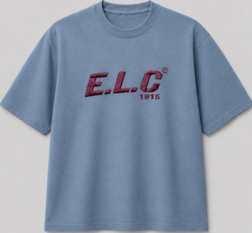 E.L.C 1915 LOGO TEE BLUE