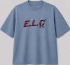 E.L.C 1915 LOGO TEE BLUE