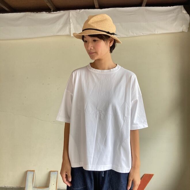 快晴堂 レディース Tシャツ 首まわりしっかり五分袖Tシャツ Girl'sT