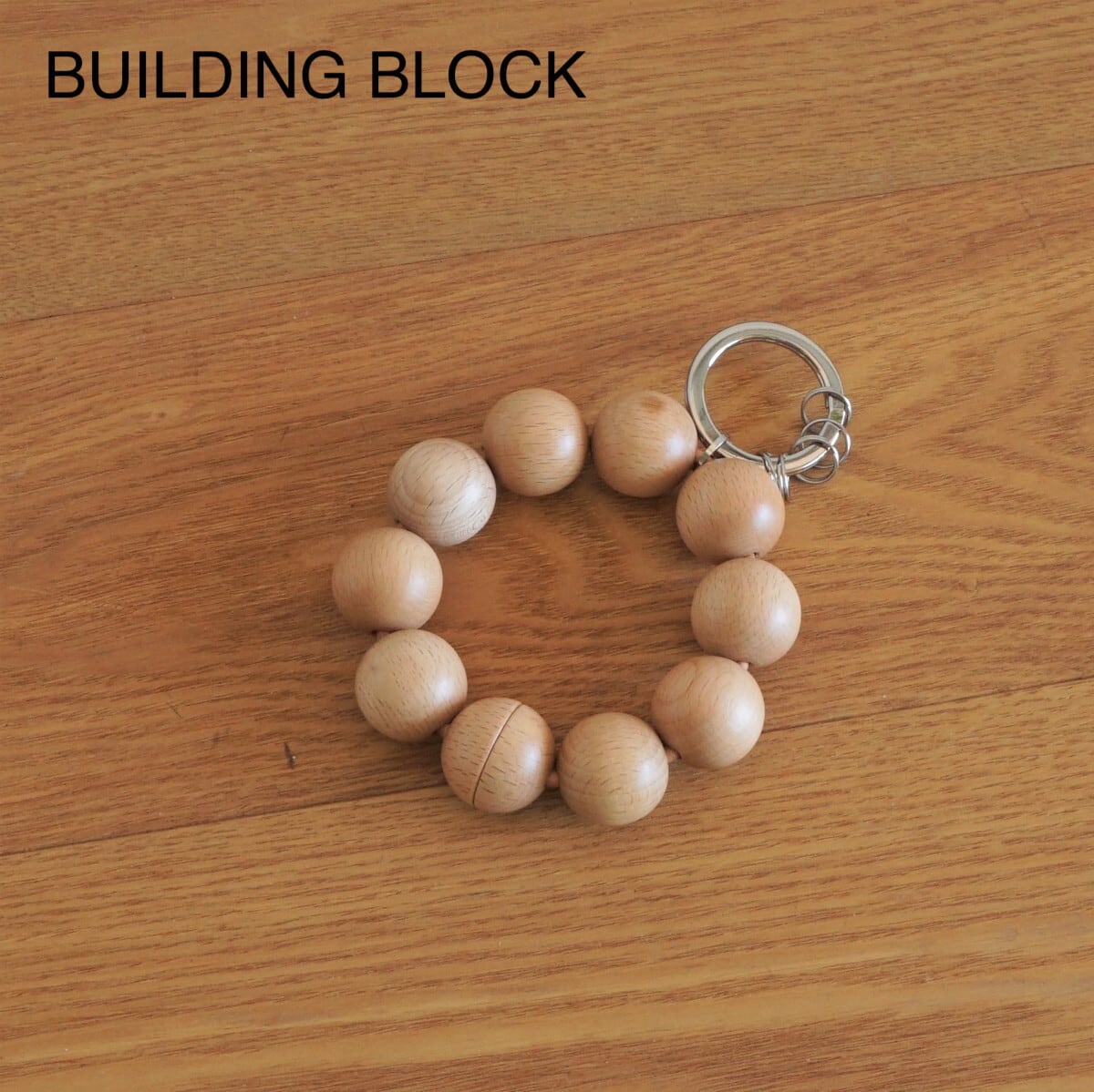 BUILDING BLOCK/ビルディングブロック・Wood Ball Keychain | a flat shop