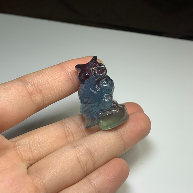 3.可愛いふくろう・フローライト