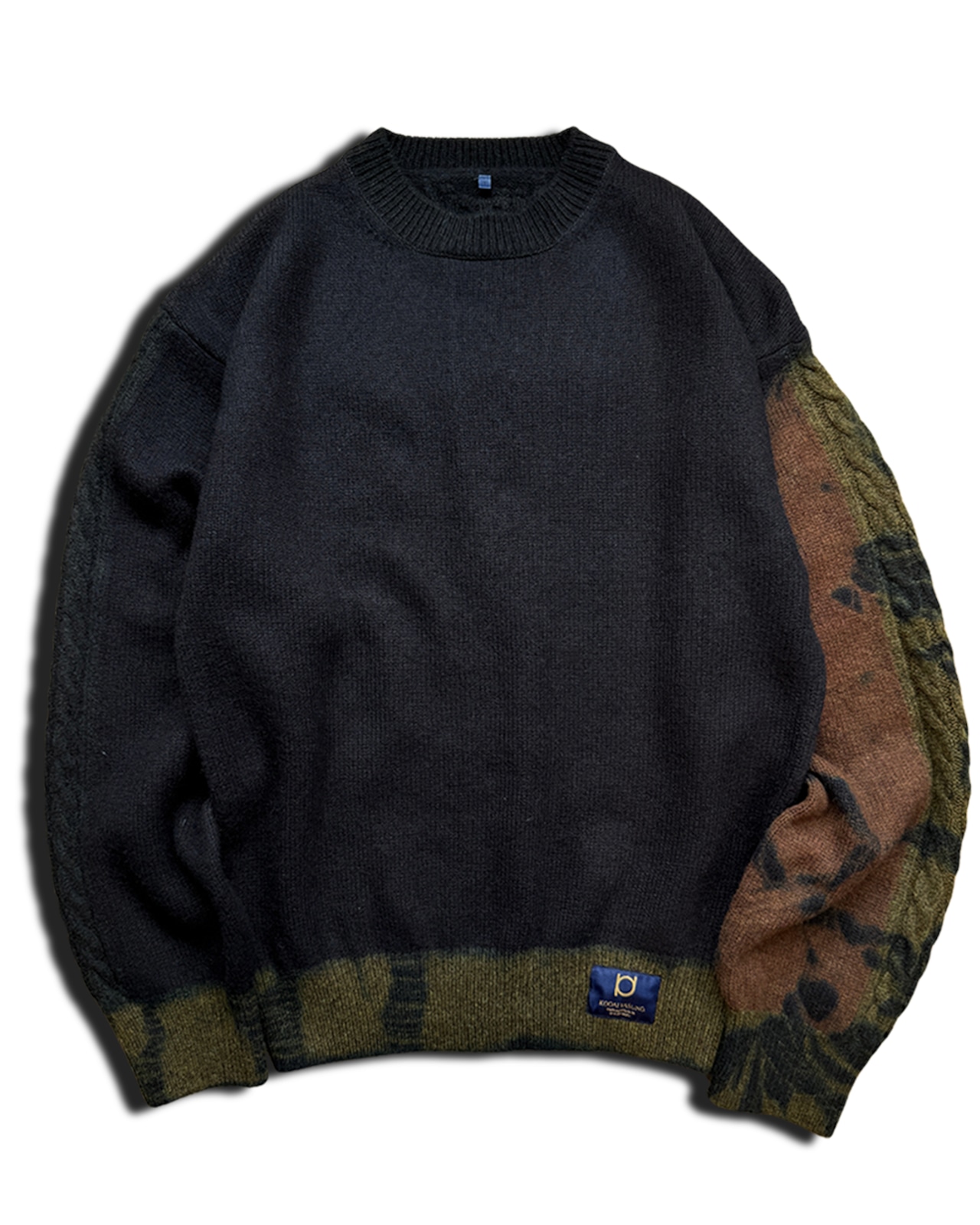 【数量限定販売】藍染めタイダイウールニット Maron