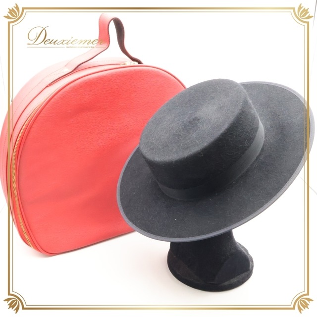 フラメンコ コルドベス ハット 帽子 ケース バッグ 鞄 まとめ売り 2点 セット 小物 小道具 レッド系 赤 ブラック系 黒 ダンス 練習 舞台 MAQUEDANO HERMOSA IBERIA エルモサ  練習用 ハット イベント用 セット販売 オシャレ