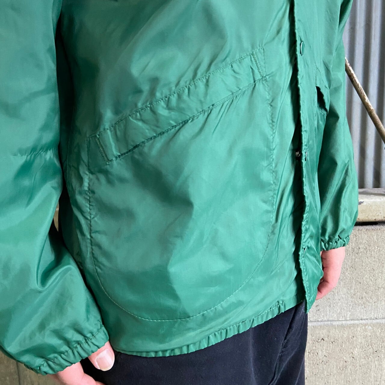 70年代 USA製 フリーメイソン シュライン チェーン刺繍 ナイロンコーチ  