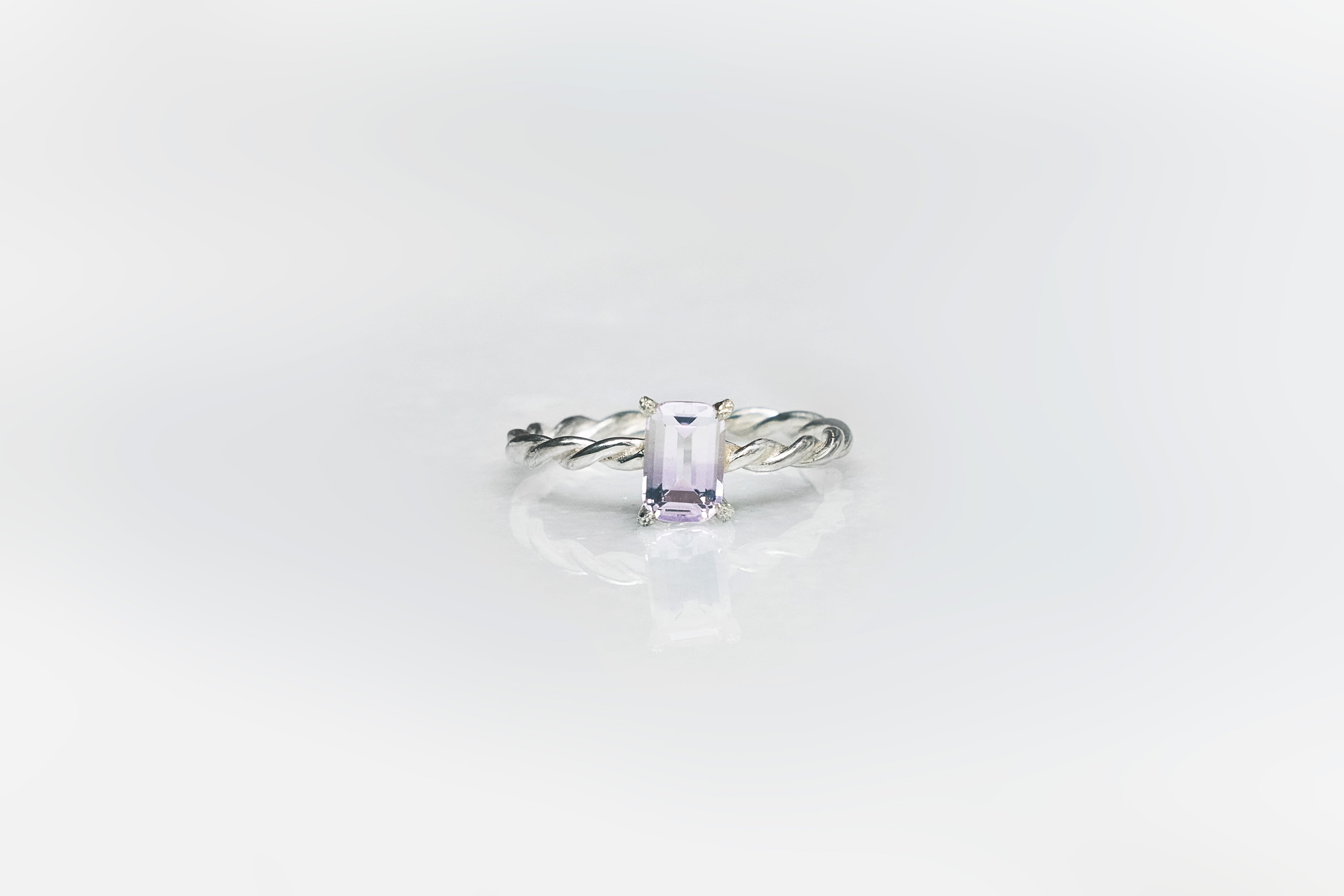 《Liane》メリヤス バイカラーアメジスト