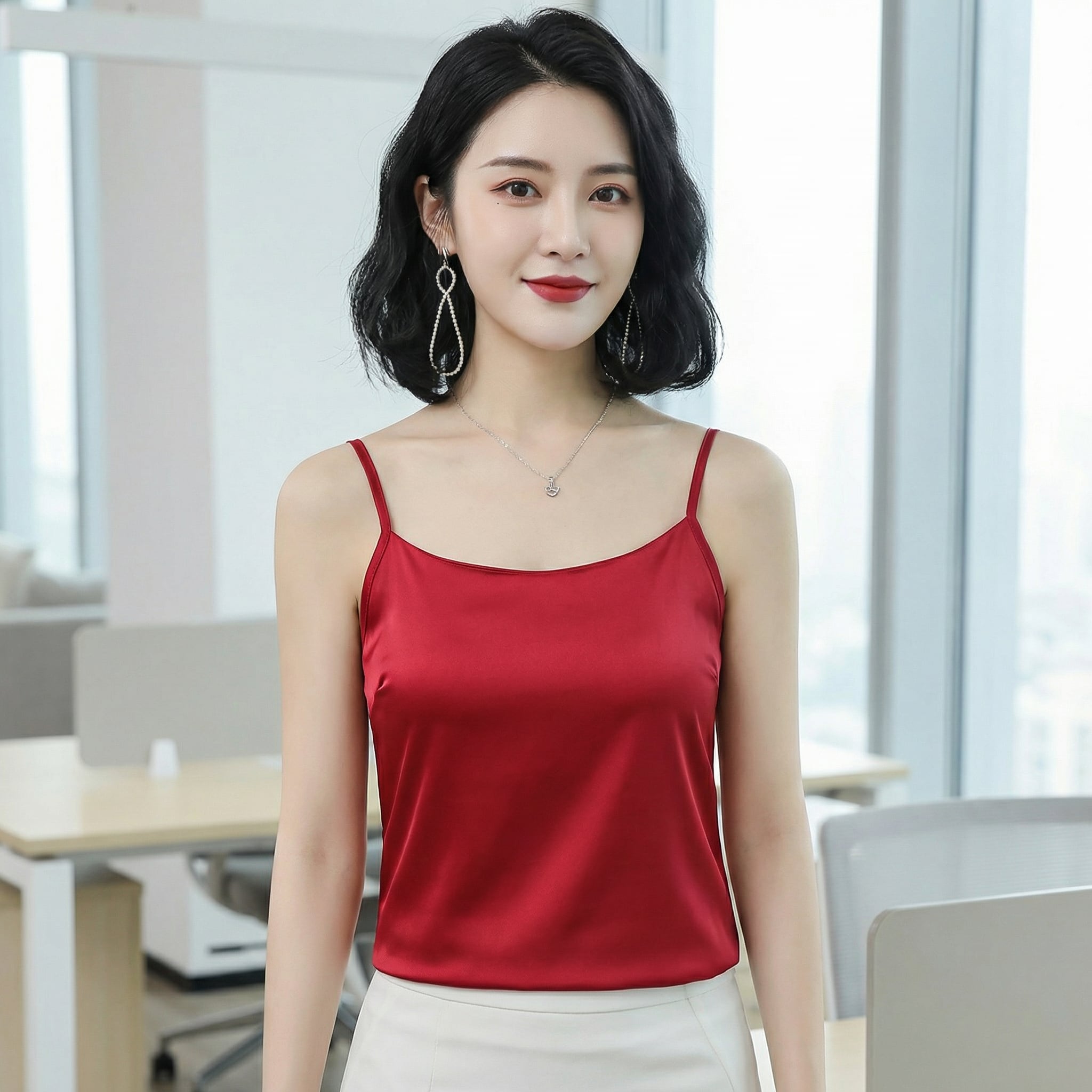 シルキーフィットキャミソール(5color) A1220