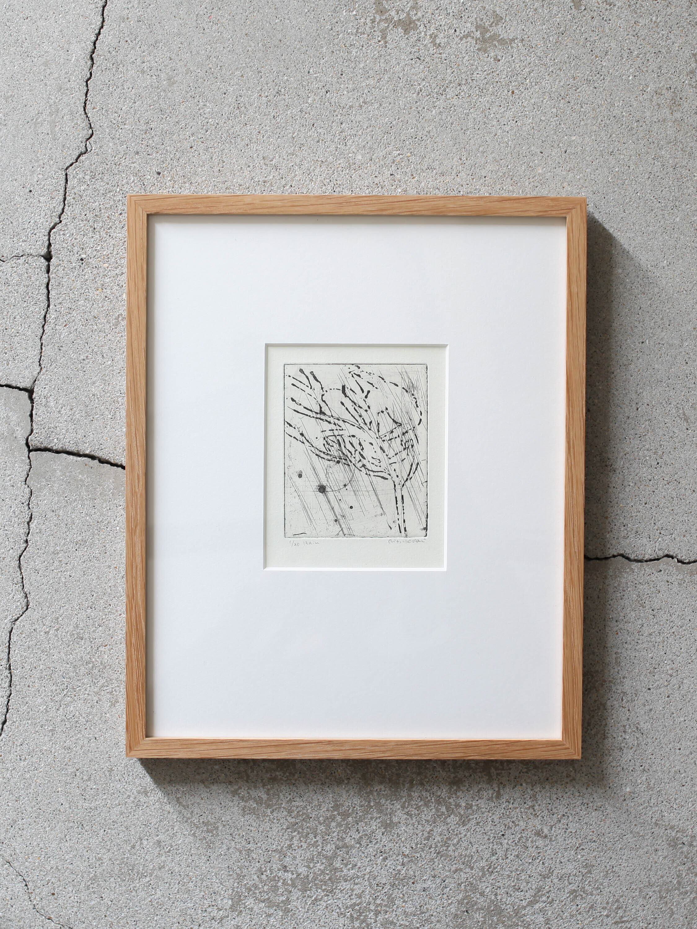 尾関立子 Ritsuko Ozeki|Rain(額装済)