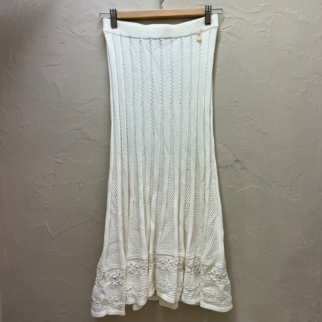 ELISABETTA FRANCHI エリザベッタフランキ　 ロング ニットスカート　SIZE 40.GK72S32E2　【代官山06】