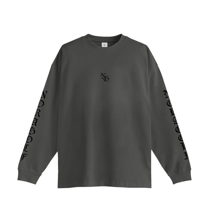 sacai 21SS COTTON NYLON OXFORD LONG SLEEVE T-SHIRT 21-02515M