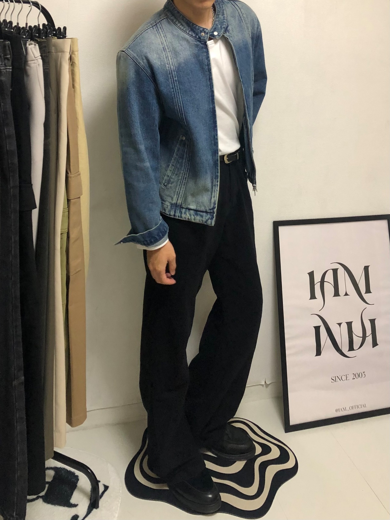 Signature Boots cut Cotton Pants [Black] - 15