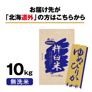 特別栽培米 北海道きなうすファーム ゆめぴりか10kg（無洗米）