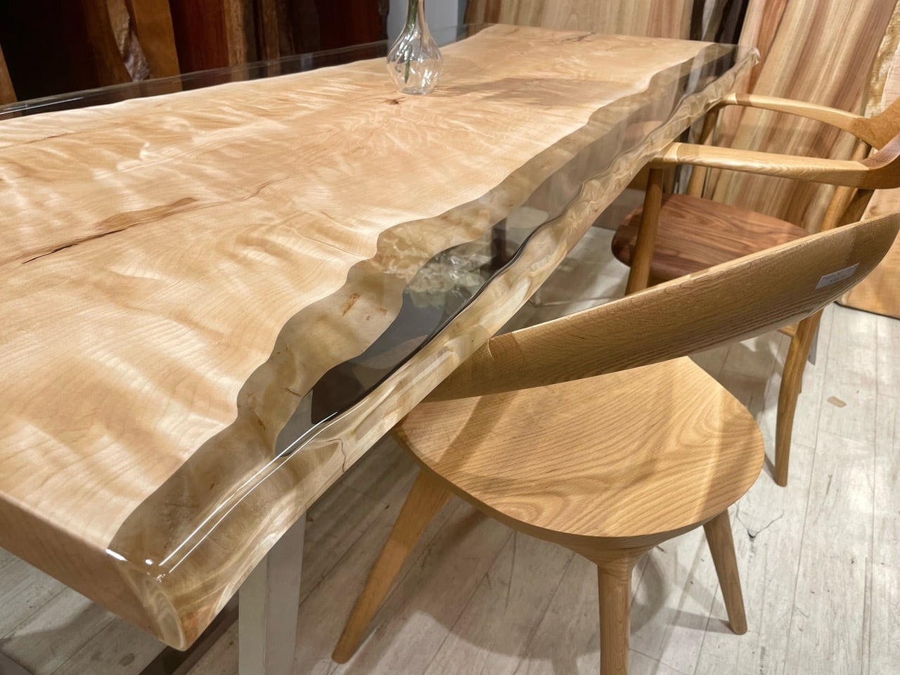 水目桜（ミズメザクラ）_2000×810×40_浅草本店_テーブル天板/レジン