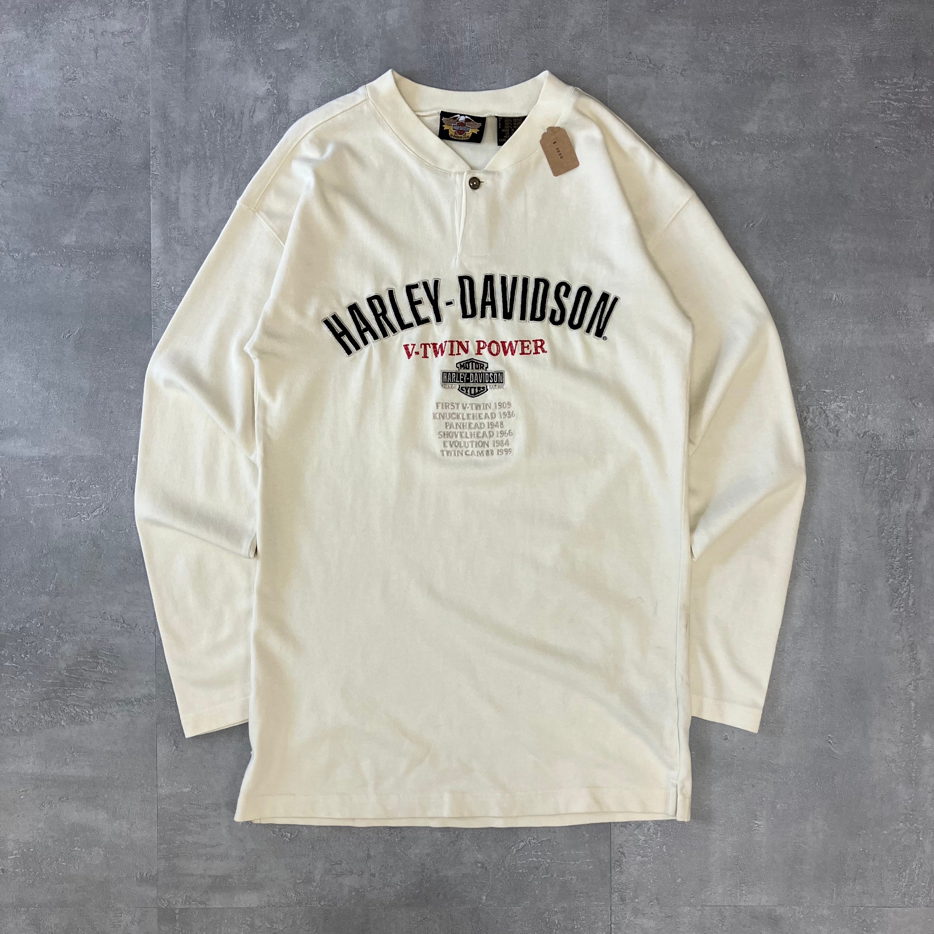 Harley-Davidson ハーレーダビッドソン 00s ロングスリーブTee 刺繍 S No.2079