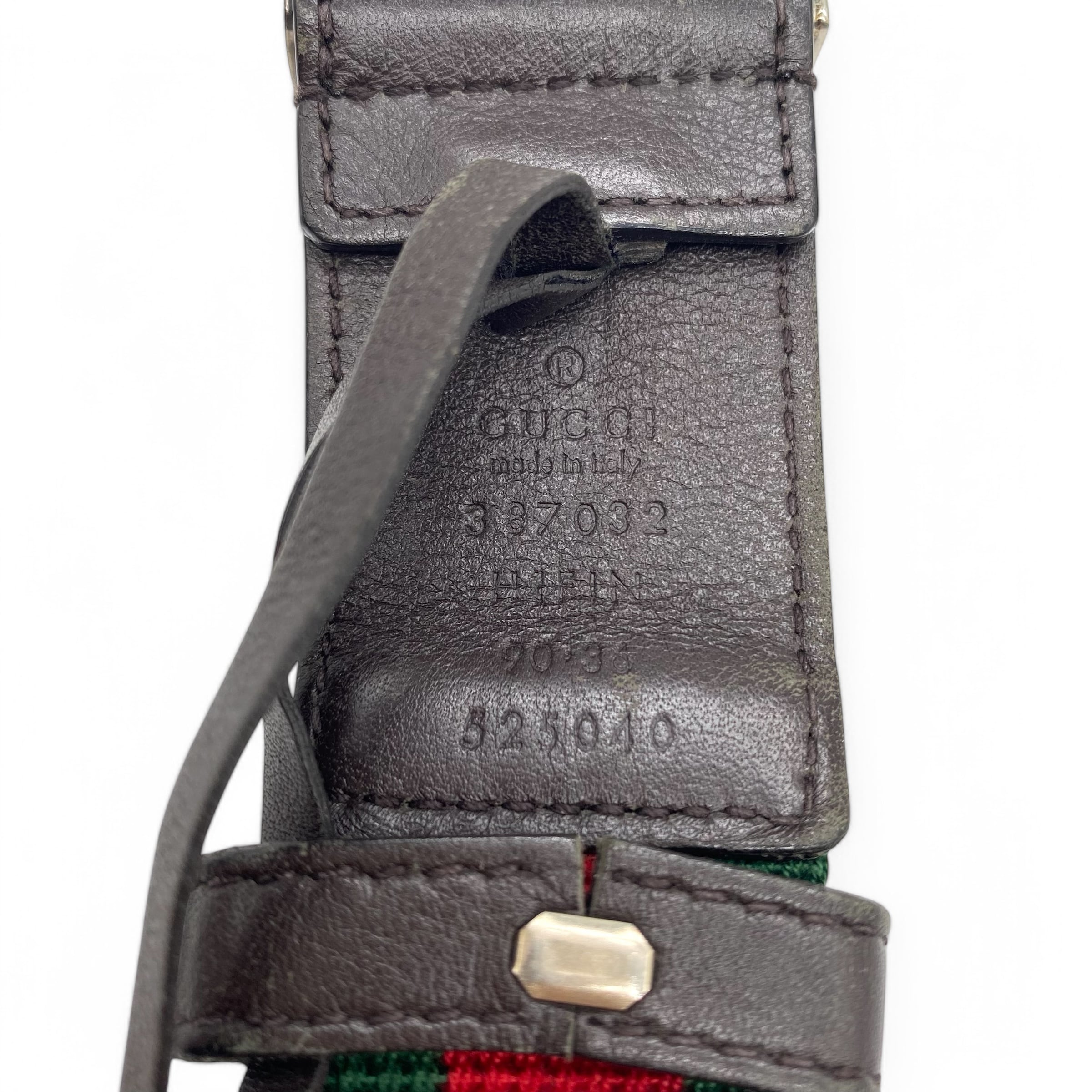 Vintage Gucci Shelly Line Belt Web Line / ヴィンテージ グッチ