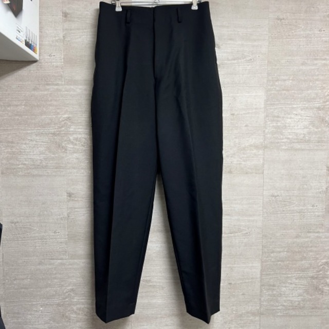 marka マーカ 22SS STITCHLESS TROUSERS M22A-10PT01C ウール テーパード トラウザーズパンツ ブラック【中目黒B04】