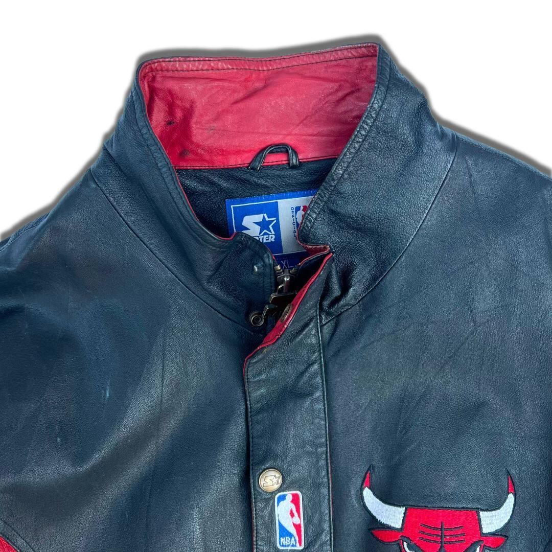 【✨激レア✨】chicago bulls NBAレザー スタジャン XL