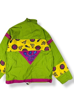 80s French Adidas Crazy Pattern Windbreaker