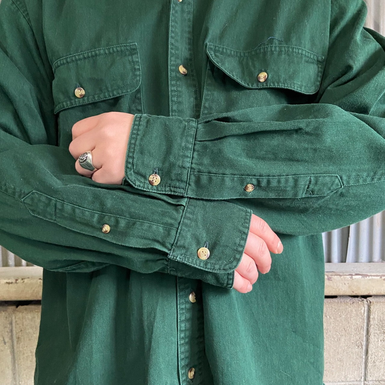 90年代 OLD GAP オールドギャップ ボタンダウン コットン 長袖シャツ 