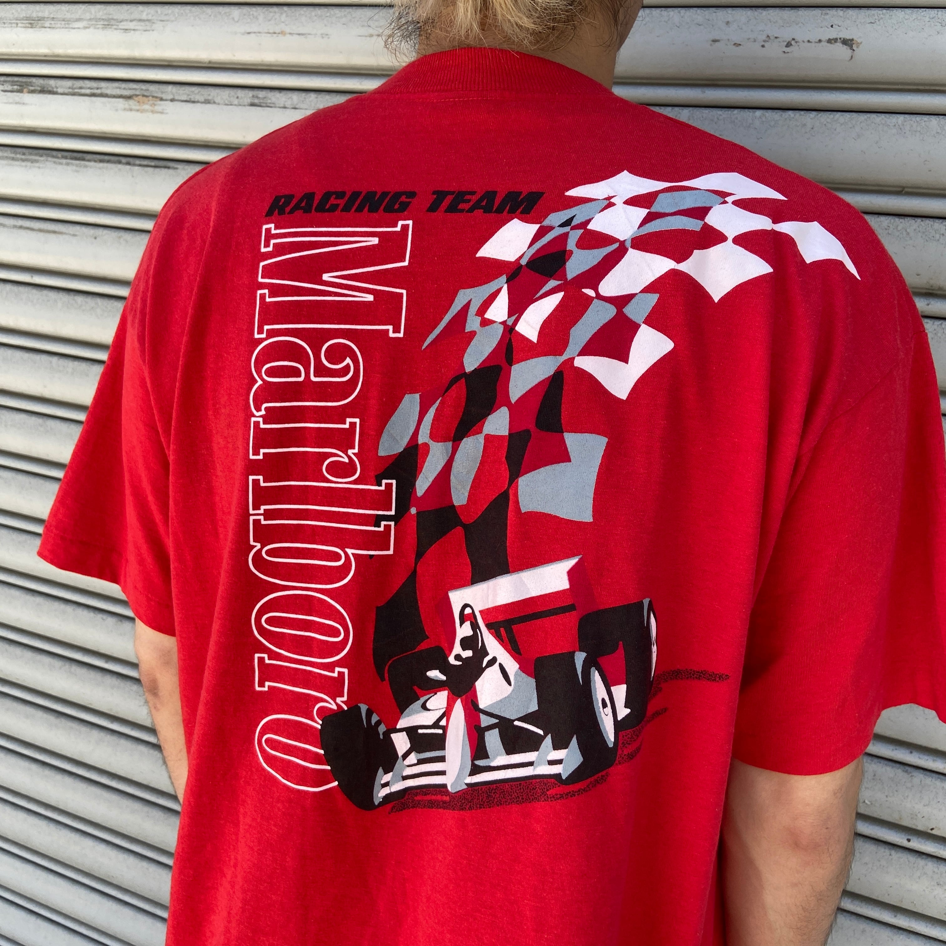 90s Marlboro ポケットTシャツ マルボロレーシング 赤 XL | 古着屋 Uan