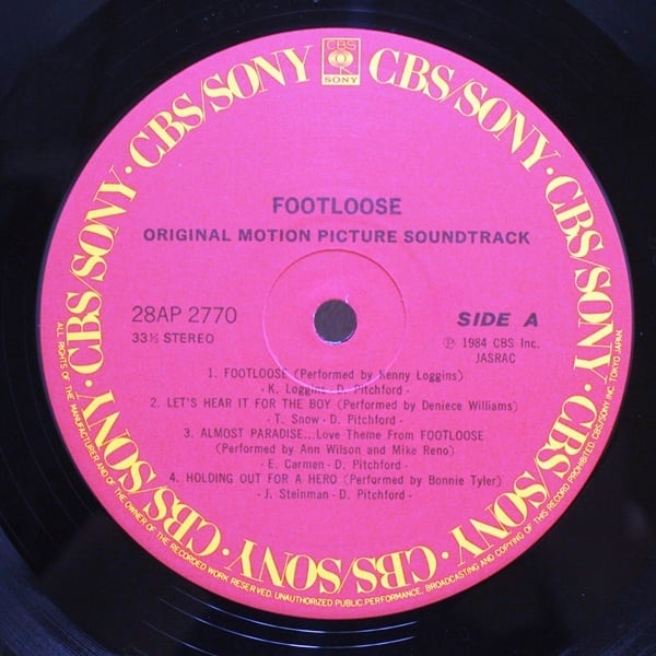 Various / Footloose (Original Motion Picture Soundtrack) [28AP 2770] - 画像3