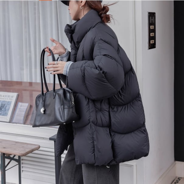 high neck quilting jacket 14148