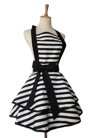 [Black] Stripe Tiered　F010