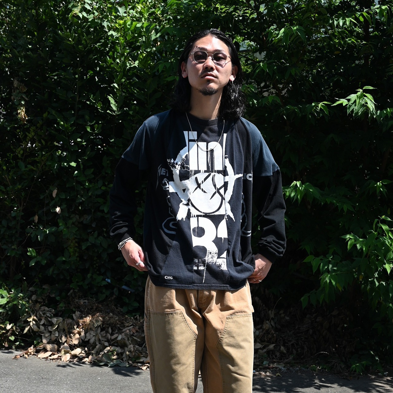 CHANGES(チェンジーズ)RAGLAN SLEEVES L/S TEE MULTI カジュアルスタイル