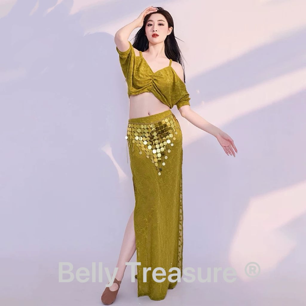 ベリーダンス 3カラー レッスンウェア MDW DS168 202506 | Belly