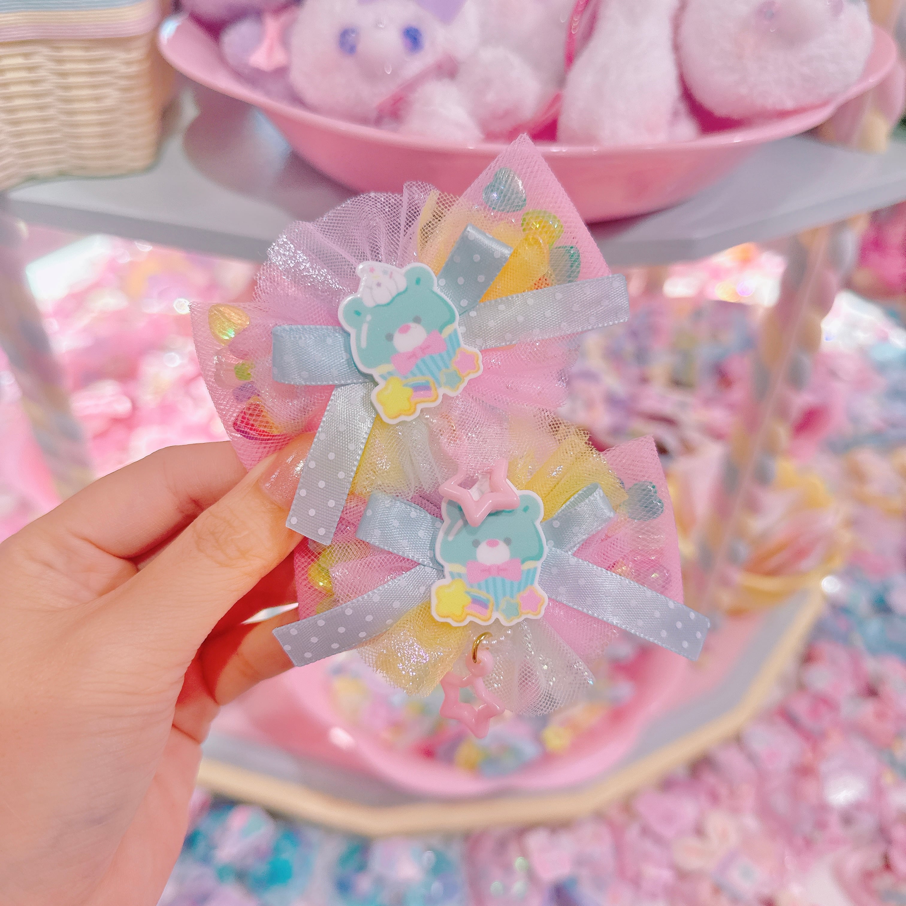 【P6】5-7シャカシャカツインヘアゴム