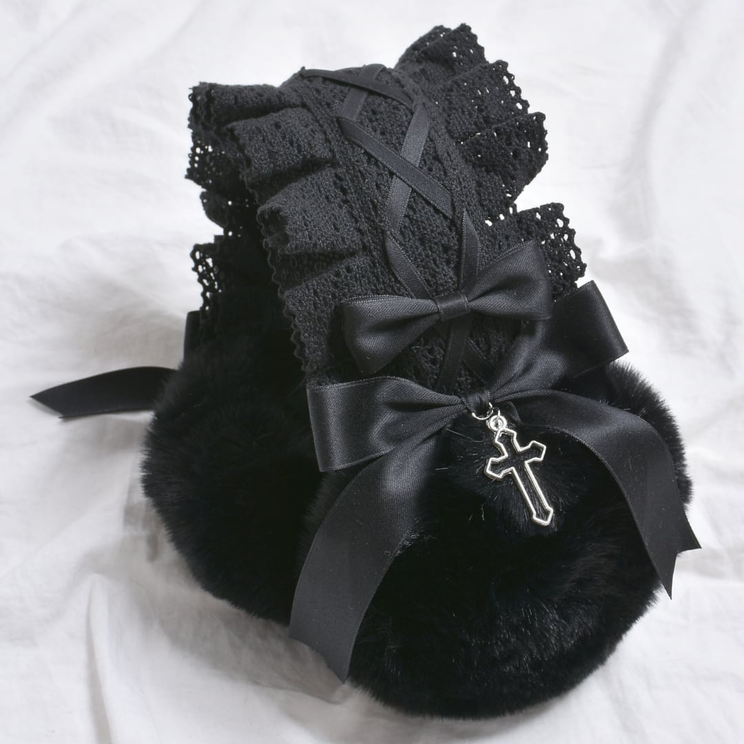 リボンコットンレースイヤーマフ(耳当て) | VOLCAN&APHRODITE 公式通販